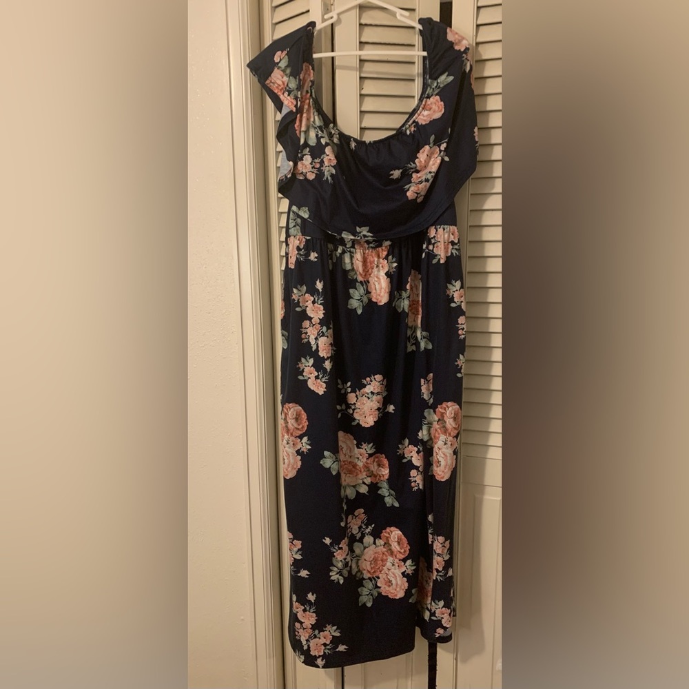 Off the shoulder maxi dress